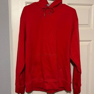Men’s Champion Hoodie. Red. Size Large.